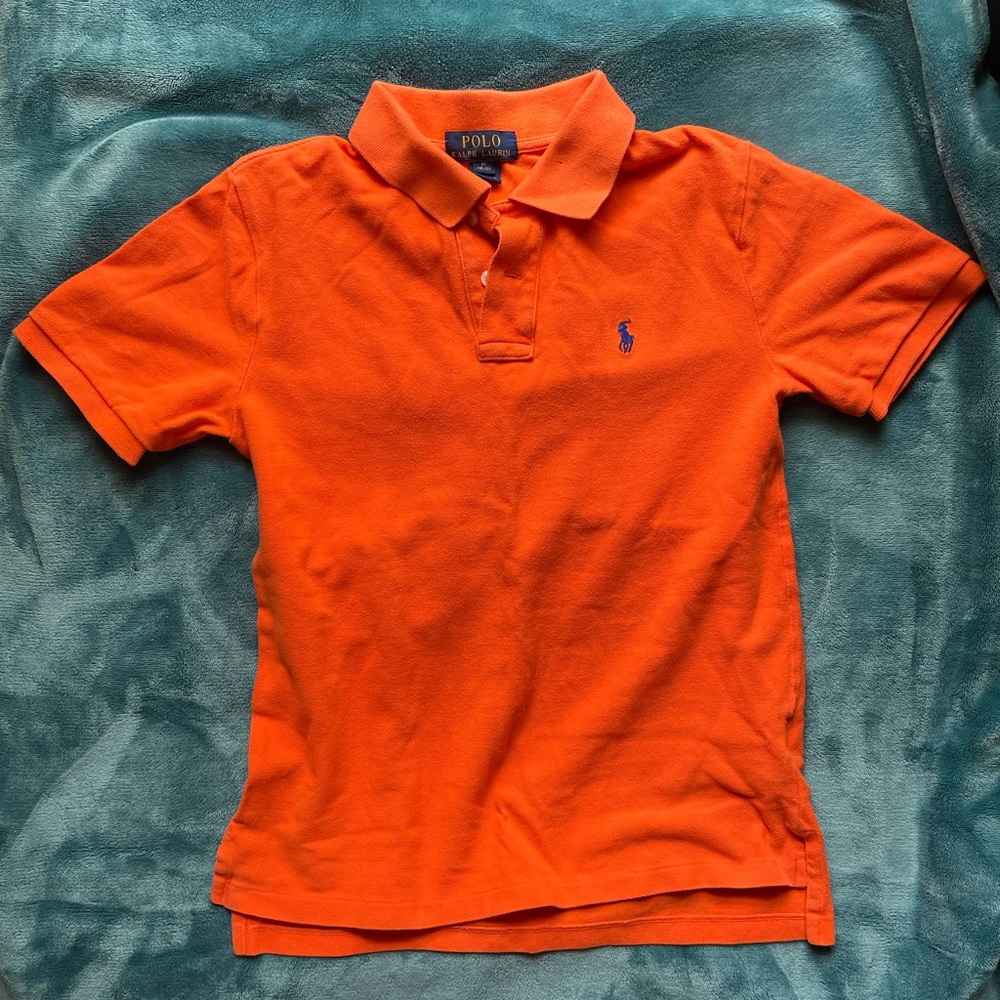 Boys Orange polo shirt